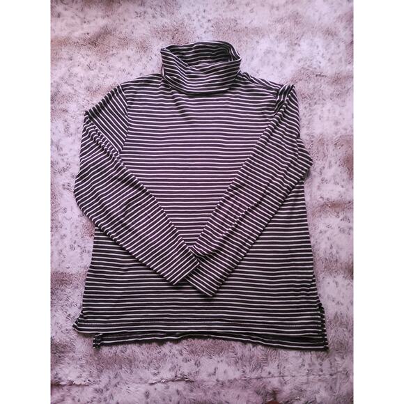 Madewell Ribbed Turtleneck Long-Sleeve Tee Women’s Large Bundle of 3 - Picture 4 of 6